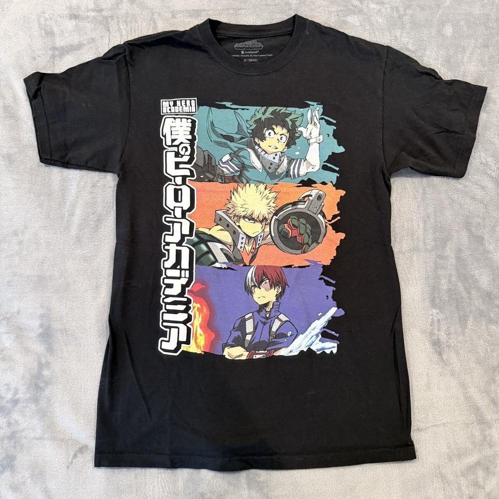 Lot of 10 Anime Graphic Tees Mens Size M One Piece Totoro Pokemon Naruto Avatar - Picture 12 of 15